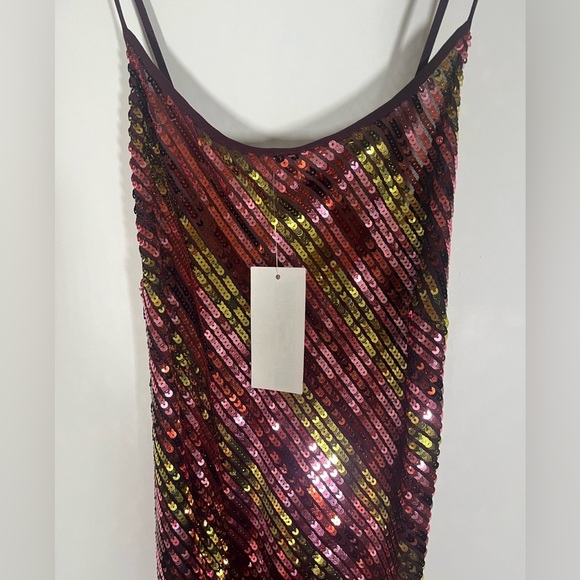 RIXO Multicolor Sequin Midi Dress - Picture 4 of 15